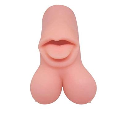 Imagem de Masturbador Realístico Formato de Seios Boca e Língua Pele Kira