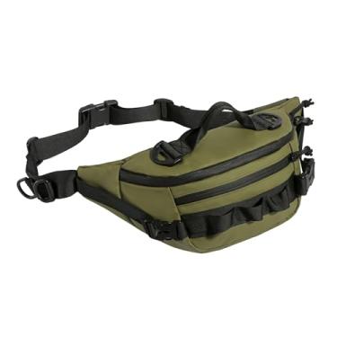Imagem de Pochete tática para homens e mulheres, bolsa de cintura militar, bolsa utilitária para quadril, bolsa transversal para ciclismo, caminhada, pesca, Mochilas de cintura verde militar para caminhadas,