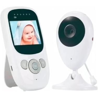 Imagem de Babá Eletrônica Sem Fio Vídeo Voz Monitor Visão Noturna Projetada Com Canções