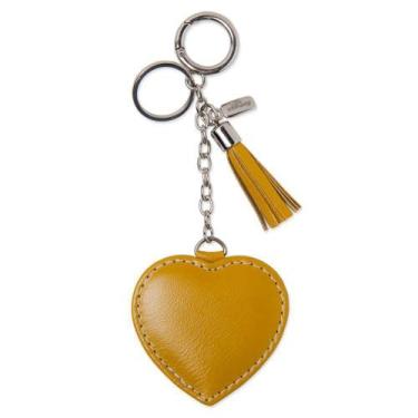 Imagem de Chaveiro couro amor mostarda - CELLWAY