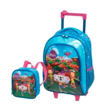 Imagem de KIT MOCHILA RODINHA LANCHEIRA D LILICA MUNDO CEU Verde - Pacific, M, V