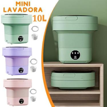 Imagem de Mini Máquina De Lavar Dobrável Portátil  , Tipo Balde Dobrável Lavador