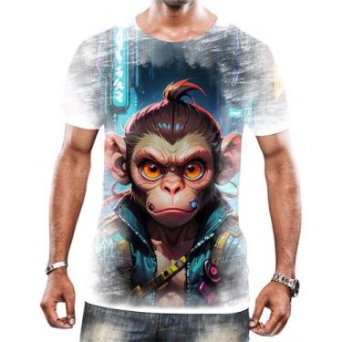 Imagem de Camisa Camiseta Tshirt Animais Cyberpunk Macacos Gorilas 3 - Enjoy Sho