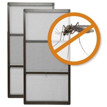 Imagem de Tela Mosquiteira em Alumínio Altura Regulável de 68 a 127 e Largura 47
