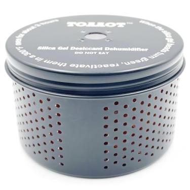 Imagem de Desumidificador seguro para armas, absorventes de umidade para armazenamento, desumidificador de recipiente de alumínio dessecante de gel de sílica TOAAOT 200g para estojo de arma ou caixa de