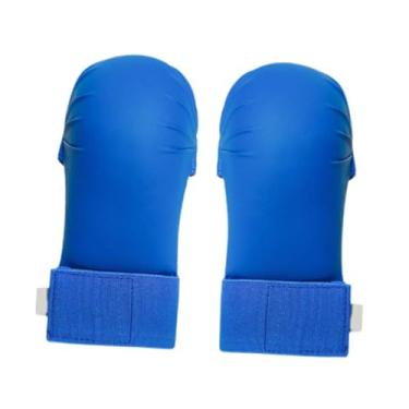 Imagem de kowaku 2 pçs luvas de treinamento de karatê, luva, engrenagem treino competição guardas sparring luta kickboxing esportes luvas de boxe, Azul, S
