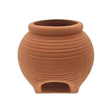 Imagem de Saim Ceramic Jar Aquarium Decorations Peixe Tanque Caverna Reprodução Cones Caverna Peixe Enfeites para Amano Shrimp Cichlid Bonsai para brincar, Esconder e descansarSaim Medium amarelo E4TW1901SZ08600 -9