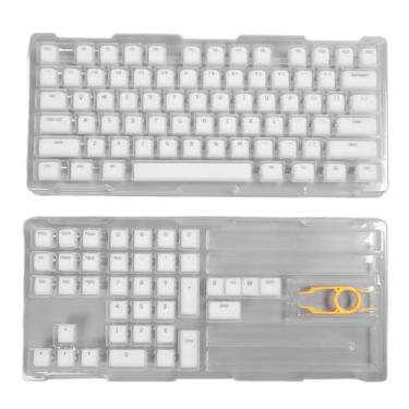 Imagem de Vomeko 113 teclas PBT teclas, teclas de teclado mecânico mudo de altura original DIY profissional, para 61 64 68 72 82 84 87 104 108 teclas teclado mecânico (Bianco)