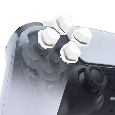 Imagem de eXtremeRate Ergonomic Split Dpad Buttons (SDP Buttons) for PS5 Controller, White Independent D-pad Direction Buttons for PS5 Edge, for PS4 Controller - No Controller