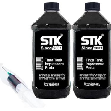 Imagem de Kit 2 Tinta Stkink Black Compatível Advantage 667 667XL 2874 2774 2376 60K46A 100ml