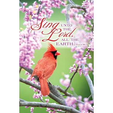Imagem de Boletim de adoração geral - Sing Unto The Lord - KJV Escrita - (Pacote com 100)