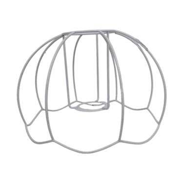 Imagem de Generic Gaiola de metal, moldura de abajur diy, luz pendente industrial, abajur de fio decorativo para lâmpada de mesa de teto, B