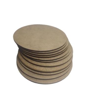 Imagem de Kit 100 Bolachas Mdf 5cm /base/biscuit/aplique - Loja Béle