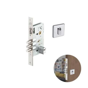 Imagem de Fechadura Imab 4910 Inox Cilindro 125mm 5 Chaves Cromado