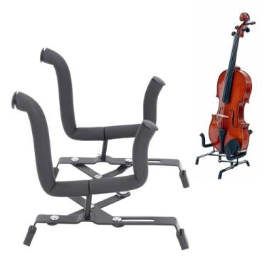 Imagem de Suporte de Violino Dobrável Em Formato de H, Suporte Portátil Retrátil para Ukulele, Pequeno Instrumento para Ukulele, Bandolim e Violino