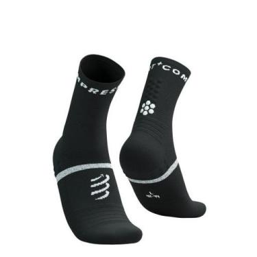 Imagem de Pro Marathon Socks V2.0 Preto/Branco - COMPRESSPORT, T2