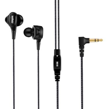 Imagem de Rillpac Fones de ouvido R100 HiFi 8 mm titânio dinâmico driver isolamento de ruído intra-auricular série de referência