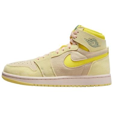 Imagem de Tênis feminino Air Jordan 1 Zoom CMFT 2 (DV1305-206, Cacao Wow/Preto/Hyper Pink/Picante Red), Tom cítrico/amarelo dinâmico/musselina/amarelo celeste J, 11