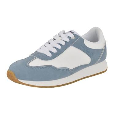 Imagem de Tommy Hilfiger Tênis feminino Marjel, Azul médio/branco 420, 40