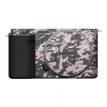 Imagem de Adesivo de capa de câmera para Sony ZV-E10 protetor de câmera película protetora antiarranhões decoração (Camuflagem de campo)