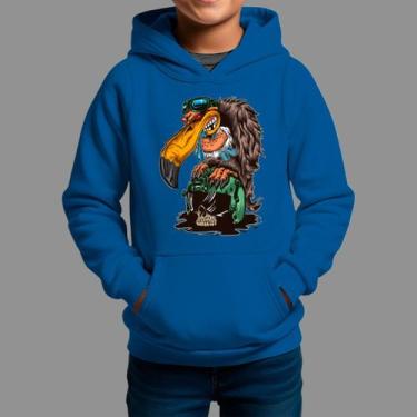 Imagem de Moletom Canguru Infanto Juvenil Streetwear Casual Moda De Rua Tecido M