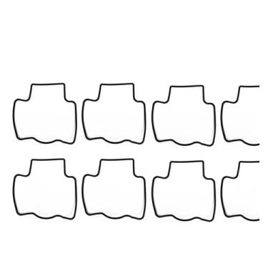 Imagem de Carcaça de vedação inferior do carburador (borracha) compatível com ZX750H ZX750L ZX750J ZX75P ZX750 ZX 750 H L J P (8 peças)