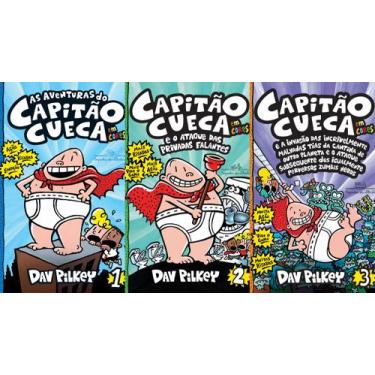 Imagem de Capitão Cueca Do Volume 1 Ao 3 - Dav Pilkey - COMPANHIA DAS LETRAS