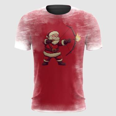 Imagem de Camiseta Papai Noel Arco e Flecha Natal - FABRIQUETA, P
