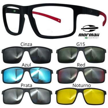 Imagem de Armação de Grau Mormaii 6127 Swap 5 com 6 Clipons - Escolha, Preto fos