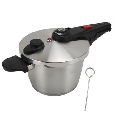 Imagem de Panela de pressão GRCFUMO, panela de pressão elétrica, panela de pressão multifogão, panela de pressão de aço inoxidável para cozinha doméstica, cozimento rápido (4L)