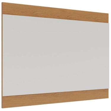 Imagem de Painel Para TV 75 Pol 200cm Cairo C04 Off White Matte Freijó - Lyam De
