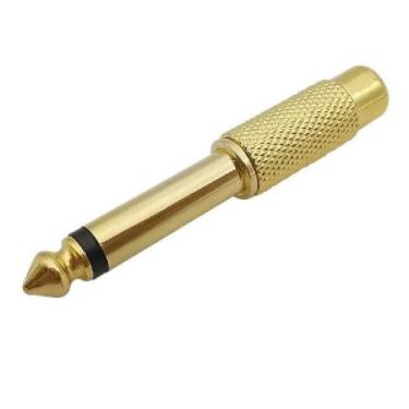 Imagem de Plug Adaptador RCA Fêmea / P10 Mono Zad Som