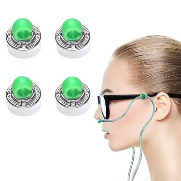 Imagem de Suporte de tubo de oxigênio para óculos - clipes de cânula nasal de oxigênio para proteção de ouvido - cânula de oxigênio nasal protetores de ouvido evitam efetivamente dores de ouvido (verde)