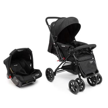 Imagem de Carrinho Travel System Choice Passeio Retrátil Voyage, Preto