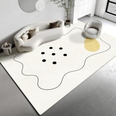 Imagem de Decoração de sala de estar simples Tapete de cabeceira de quarto Grande área Antiderrapante Tapetes de quarto infantil doméstico, 2.160 x 230 cm