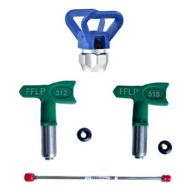 Imagem de Extensor Para Pistola Airless 75cm + Porta Bico + Bicos Fflp - BWrenta