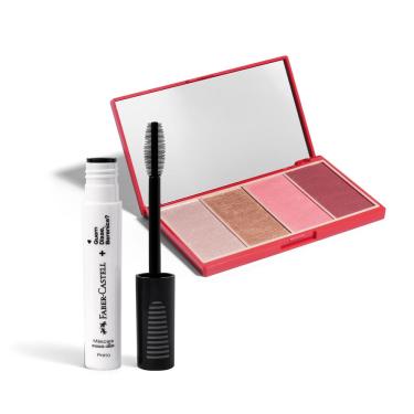 Imagem de Combo Paleta Multifuncional Pod Delas 14,2g + Máscara Marca Cílios Preto Faber-Castell 8ml