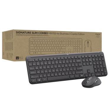 Imagem de Teclado e mouse Logitech Signature Slim MK955 Graphite