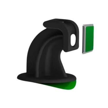 Imagem de Prendedor De Porta Magnético Adesivo Preto - IMPOCOM