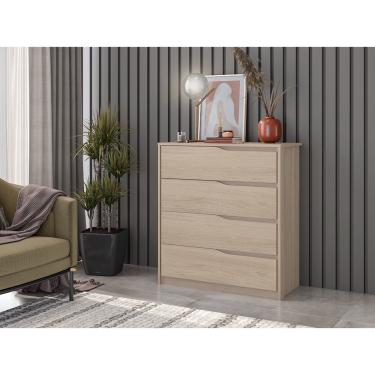 Imagem de Cômoda Átria 4 Gavetas Amêndola - Sv Decor
