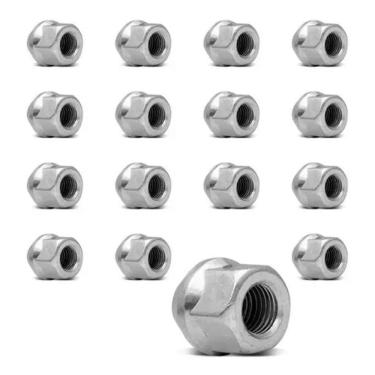 Imagem de Jogo De Parafuso Roda Porca Vazada Chave 19Mm 16 Pçs Fiesta