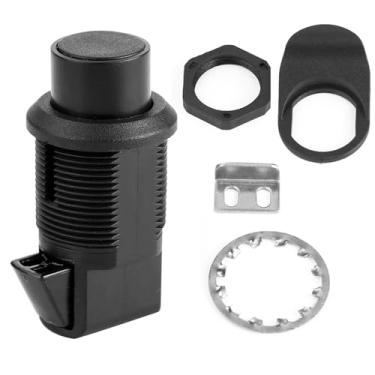 Imagem de EVGATSAUTO Trava de botão de pressão, kit de substituição para caixa de porta de barco 93-304 preto novo