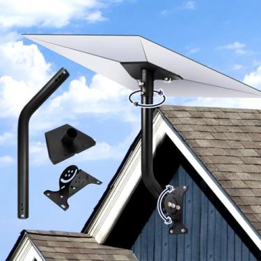 Imagem de partiifm Suporte Starlink Para Geração 3, Ajustável Gen Kit De Internet Satélite, Poste Telhados Planos, Inclinados, Fachadas, Varandas Ou Terraços