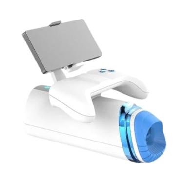 Imagem de Masturbador Lanterna Play X Com Suporte Para Celular Controle Fácil, Conforto, Prazer Imersivo [BRANCO]