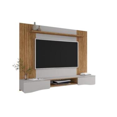 Imagem de Painel Búzios Para Tv de 65" Cinamomo/Off-White - Bechara
