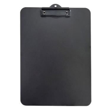 Imagem de Prancheta Office Black Preta MDF Ofício A4 C/ Prendedor Metalizado Sta