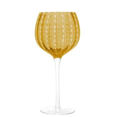 Imagem de Taça para Vinho de Vidro Orquídea Âmbar 450ml Wolff