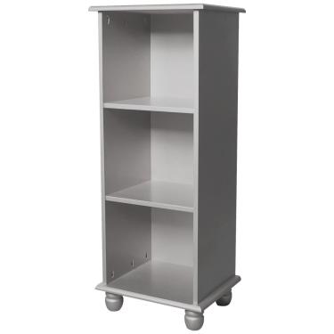 Imagem de Torre Antique Baixa Lateral 2 Prateleiras Laca Cinza