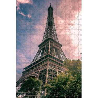 Imagem de Quebra-Cabeça Educativo 500 peças em MDF Paris Torre Eiphel - Coleção 