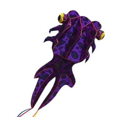 Imagem de menolana Peixe Grande Pipa Pipa Animal Grande Fácil de 3D Macio Jogos e Atividades Familiares Brinquedo Voador para Viagem de Praia no Parque, Roxo